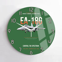 Thumbnail for EA-18G Growler Control The Spectrum design on green no frame wall clock