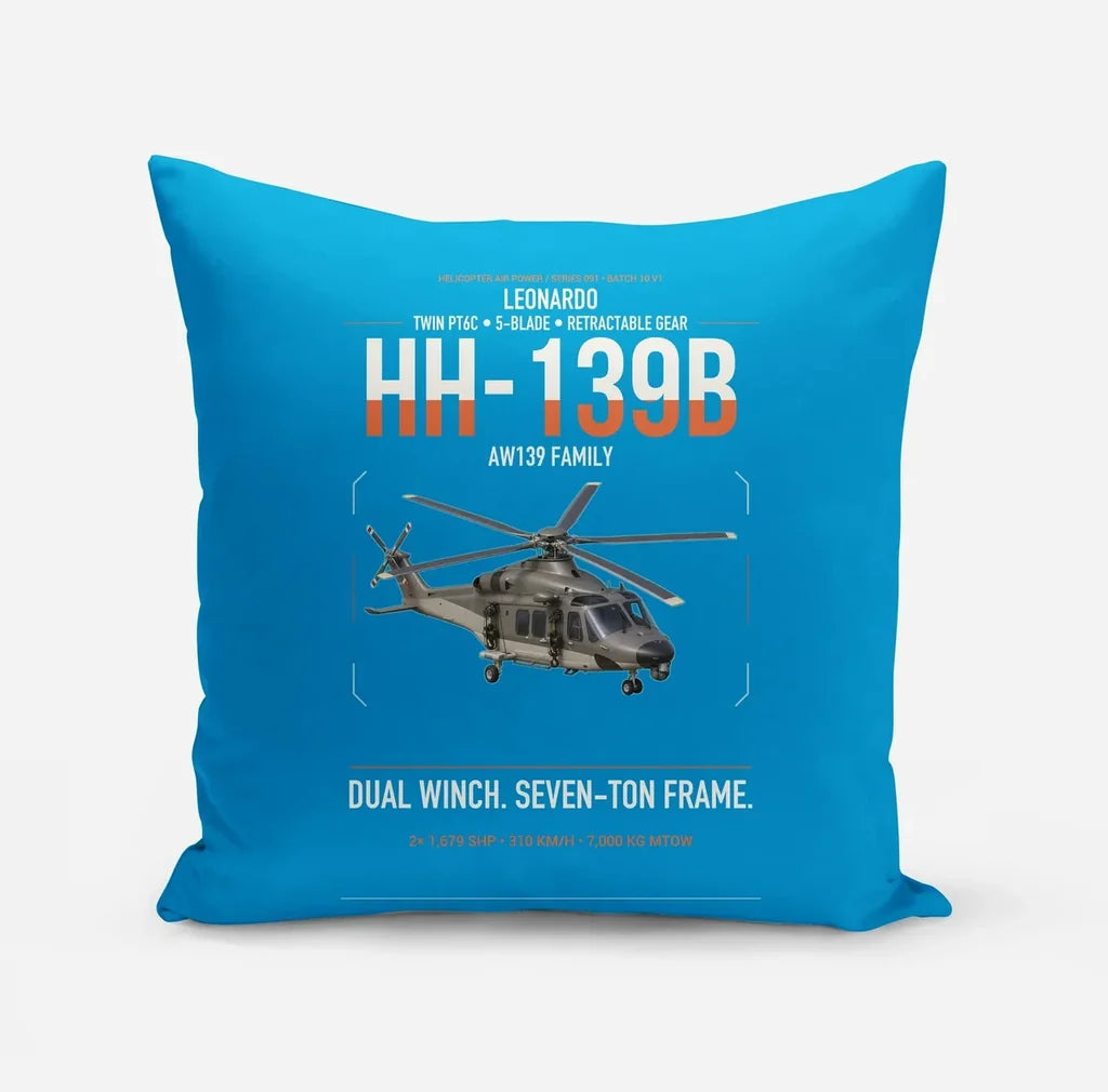Leonardo HH-139B design on turquoise pillow