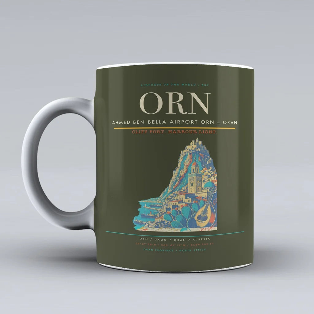 Ben Bella Airport ORN — Oran Mug design on green army ahmed
