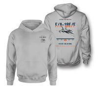 Thumbnail for F A-18E F Buddy Tanker design on light gray double-side hoodie, double-side print