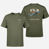 Thumbnail for Dassault Rafale C — F3-R standard design on green army t-shirt, double-side print