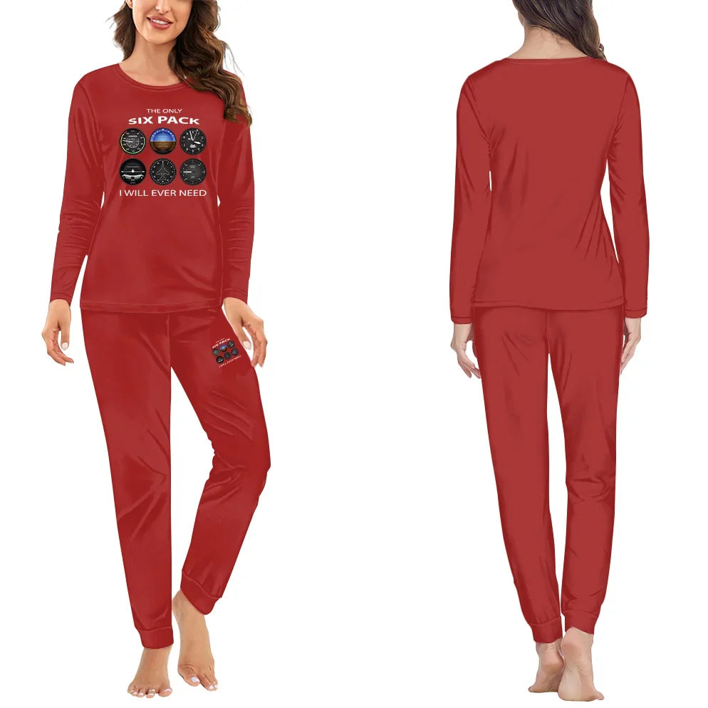 The Only Six Pack I Will Ever Need women pajamas - Red