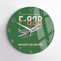 Thumbnail for F-82B Twin Mustang design on green no frame wall clock