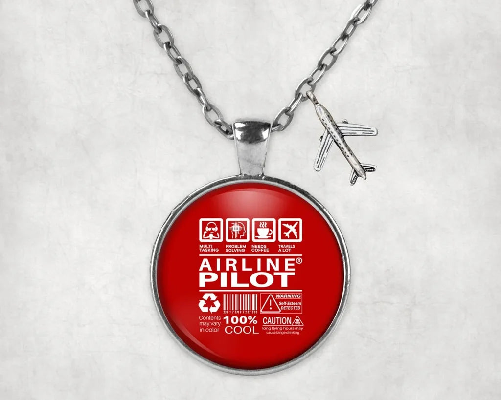 Airline Pilot Label Necklace - view 9