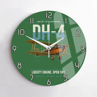 Thumbnail for Airco DH-4 Liberty Plane design on green no frame wall clock