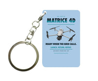 Thumbnail for DJI Matrice 4D Key Chain design on light blue key chain