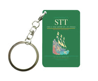 Thumbnail for Cyril E. King Airport (STT) design on green key chain