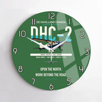 Thumbnail for DHC-2 Beaver Mk I design on green no frame wall clock