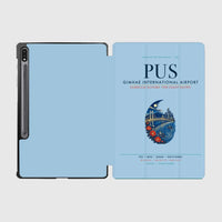 Thumbnail for Gimhae International Airport Busan (PUS) design on light blue samsung tablet tablet case