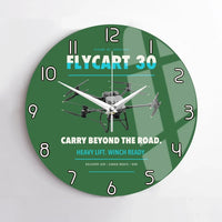 Thumbnail for DJI FlyCart 30 design on green no frame wall clock