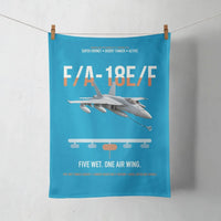 Thumbnail for F A-18E F Buddy Tanker design on turquoise towel