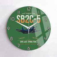 Thumbnail for SB2C-5 Helldiver design on green no frame wall clock