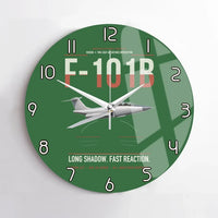 Thumbnail for F-101B Voodoo design on green no frame wall clock
