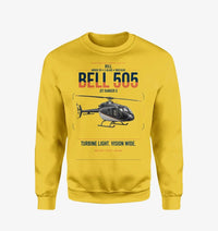 Thumbnail for Bell 505 Jet Ranger X design on yellow sweatshirt