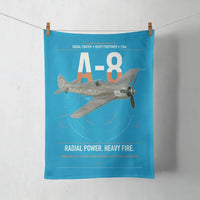 Thumbnail for Focke-Wulf Fw 190A-8 design on turquoise towel