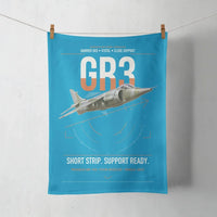 Thumbnail for Hawker Siddeley Harrier GR3 design on turquoise towel