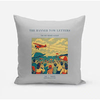 Thumbnail for VINTAGE G4472 - The Banner Tow Letters - Designed Pillows design on lightgray
