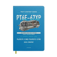Thumbnail for PT6E-67XP design on turquoise notebook