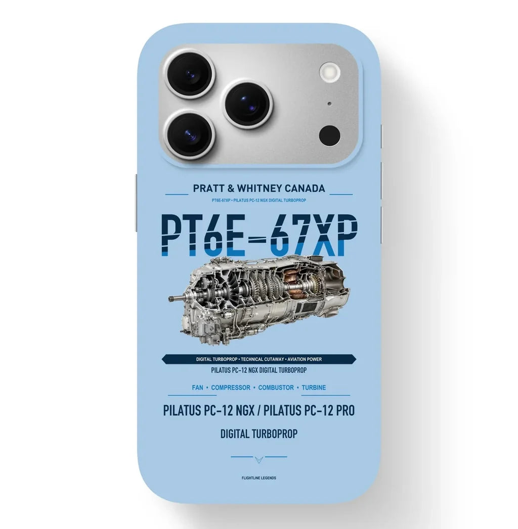 PT6E-67XP Case design on light blue iphone case
