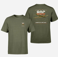 Thumbnail for IAR 80C design on green army t-shirt, double-side print