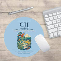 Thumbnail for Cheongju International Airport (CJJ) design on light blue round mouse pad