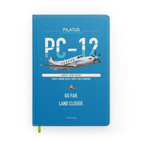 Thumbnail for Pilatus PC-12 PRO design on turquoise notebook