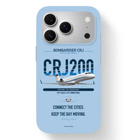 Thumbnail for CRJ200 Case design on light blue iphone case