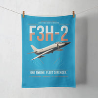 Thumbnail for F3H-2 Demon design on turquoise towel