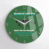 Thumbnail for DJI Matrice 300 RTK design on green no frame wall clock