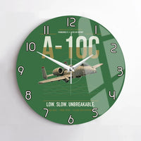Thumbnail for A-10C Thunderbolt II design on green no frame wall clock
