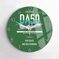 Thumbnail for Diamond DA50 RG design on green no frame wall clock