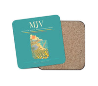 Thumbnail for Región de Murcia International Airport (MJV) design on turquoise 1 piece coaster