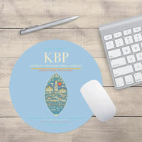 Thumbnail for Boryspil International Airport KBP Mouse-Pad Round - Light Blue
