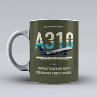 Thumbnail for A310-200 Mug design on green army airbus
