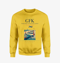 Thumbnail for Grand Forks International Airport (GFK) design on yellow sweatshirt