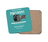 Thumbnail for PW1900G design on turquoise 1 piece coaster