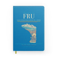 Thumbnail for Manas International Airport (FRU) design on turquoise notebook