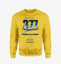 Thumbnail for Boeing 377 Stratocruiser design on yellow sweatshirt