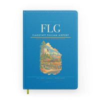 Thumbnail for Flagstaff Pulliam Airport (FLG) design on turquoise notebook