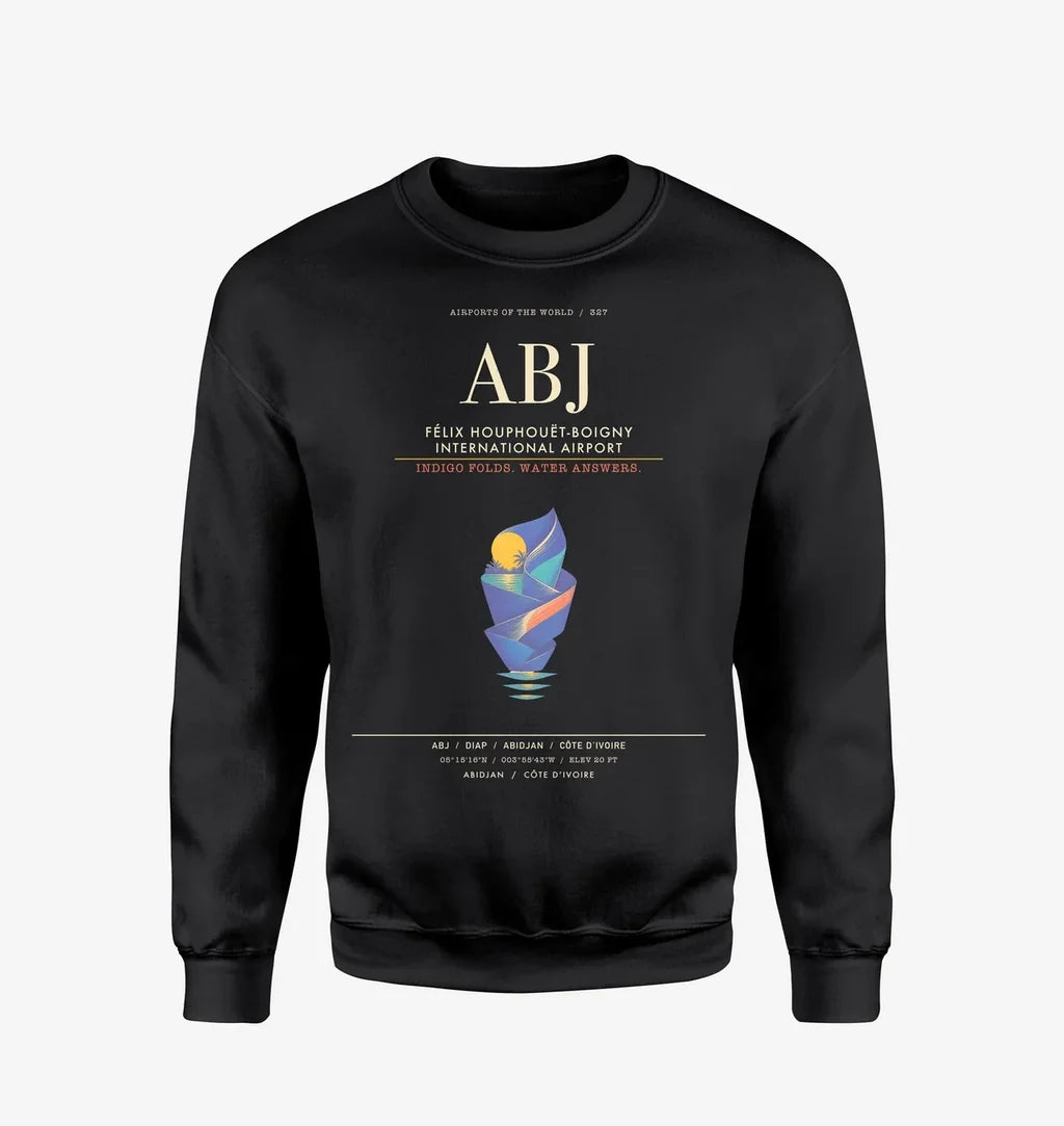 Felix Houphouet-Boigny International Airport ABJ Sweatshirt - Black