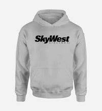 Thumbnail for Skywest Airlines logo printed on light gray hoodie