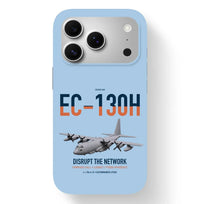Thumbnail for EC-130H Compass Call design on light blue magsafe iphone case, for iPhone 17 Pro