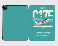 Thumbnail for Cessna 175 Skylark design on turquoise ipad tablet case
