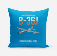 Thumbnail for B-36J Peacemaker design on turquoise pillow