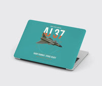 Thumbnail for Saab AJ 37 Viggen design on turquoise MacBook case