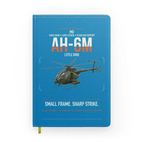 Thumbnail for MD AH-6M Little Bird design on turquoise notebook