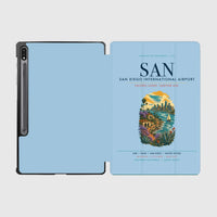 Thumbnail for San Diego International Airport (SAN) design on light blue samsung tablet tablet case