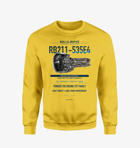 Thumbnail for RB211-535E4 design on yellow sweatshirt