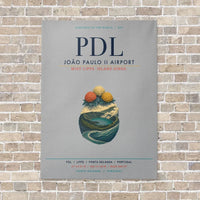 Thumbnail for João Paulo II Airport PDL vertical canvas print - no frame - light gray background