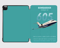 Thumbnail for Bombardier Challenger 605 design on turquoise ipad tablet case